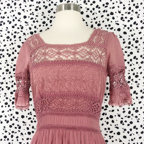 NEW Free People | Mix In the Crochet Maxi Dress - Picture 3 of 8